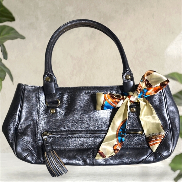 Kate Spade Purse Metallic Handbag Tote Small Shoulder Bag Pebble Leather